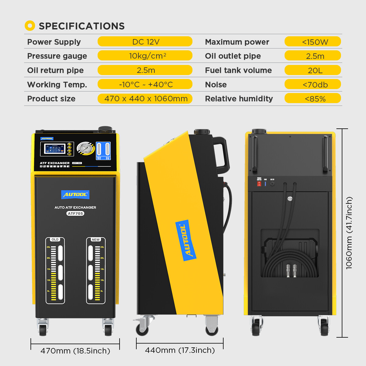 ATF Transmission Fluid Flush Machine Fully Automatic Transmission Fluid Exchange