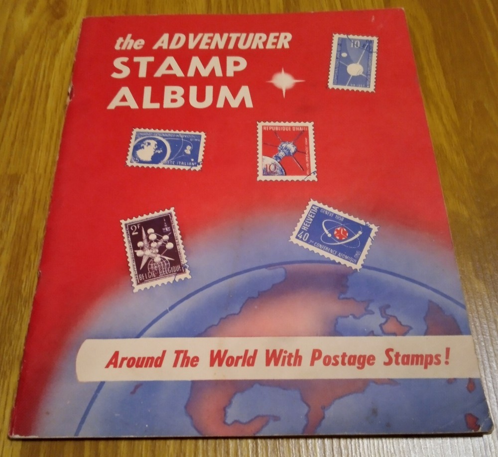 The Adventurer Stamp Album By Honor-Bilt 1959 With Stamps - As Is