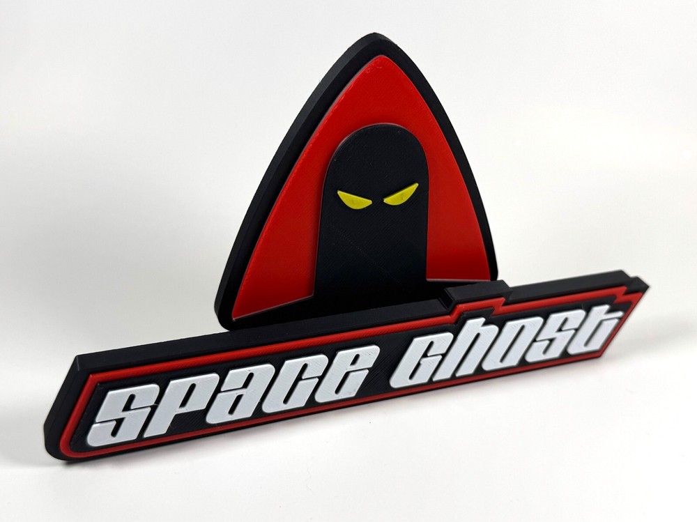 Space Ghost 3D Printed Freestanding Logo