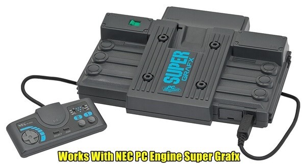 9V AC Adapter Power Supply W/LED & AV Cable for PC Engine Super Grafx System NEW