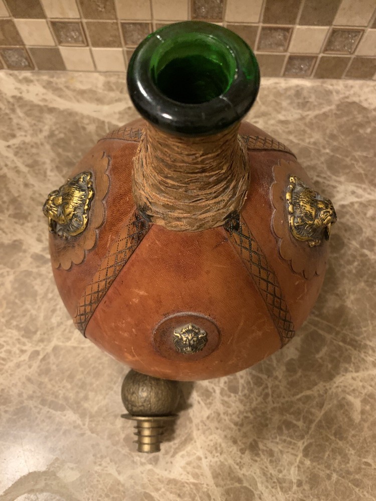 Italian leather wrapped decanter