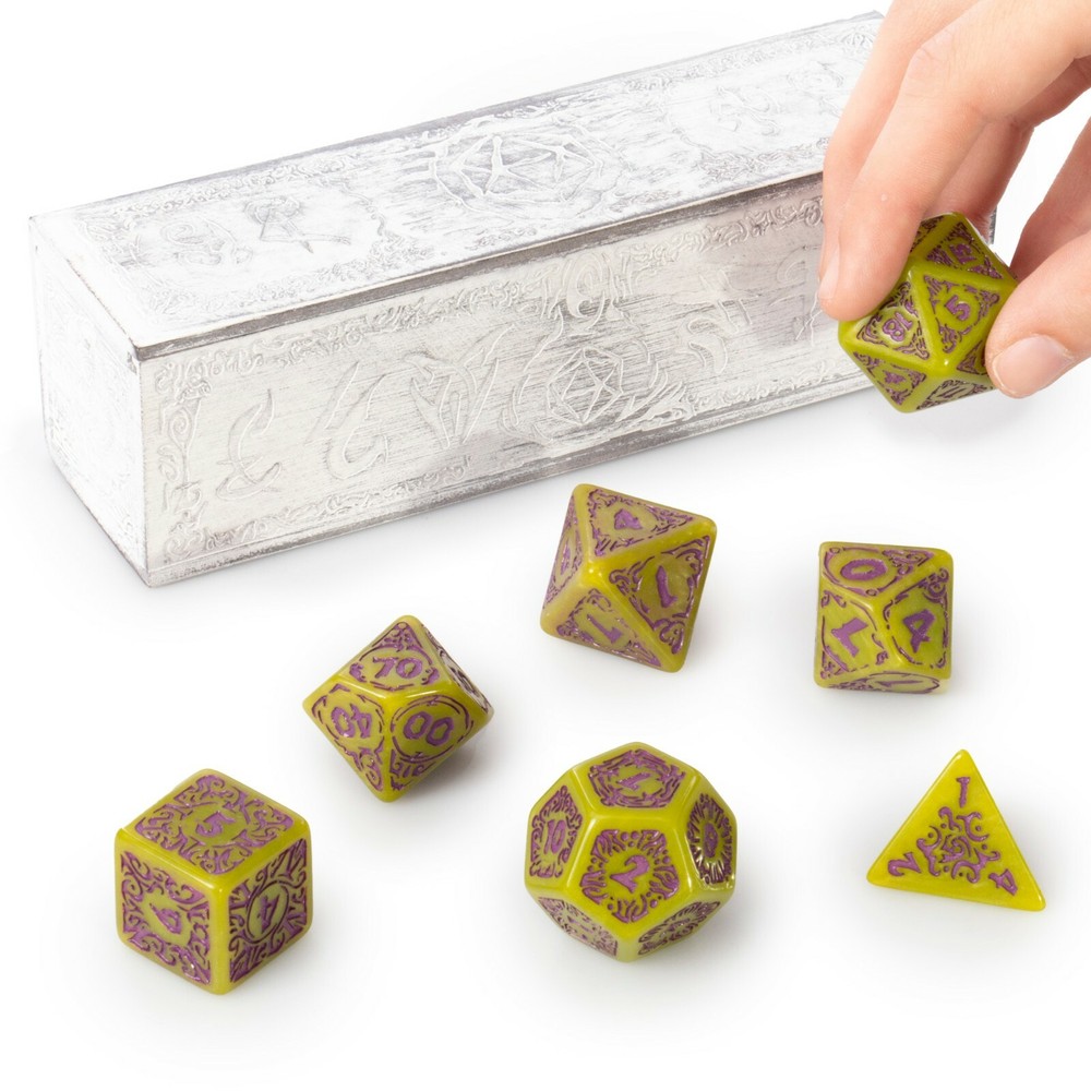25mm Titan Dice Polyhedral Set with Box, Achlys
