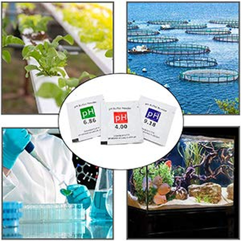 18 Pack Ph Calibration Solution Powder 6.86/4.00/9.18, Ph Buffer Calibration Sol