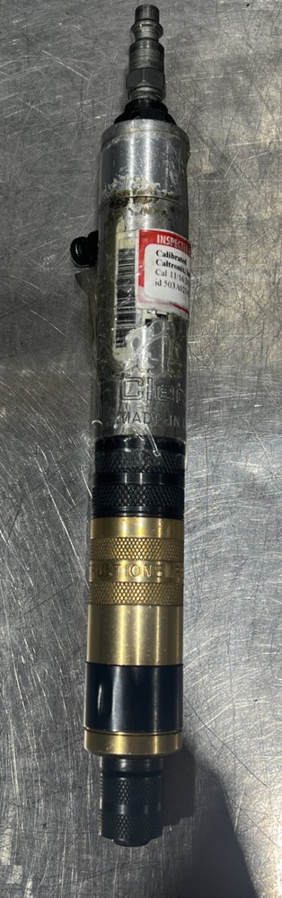 Cleco 5RSA-7BQ Push Button Reverse Air Inline Pneumatic Screwdriver Used 2