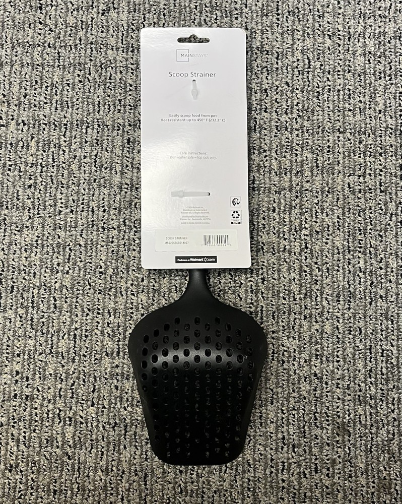 Mainstays Scoop Strainer NEW