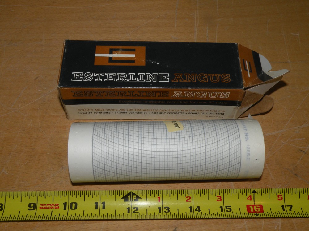 Angus Esterline Recorder Chart Paper Roll 1255E