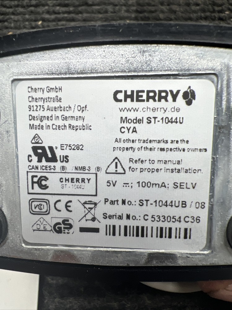 New in Box Cherry ST-1044UB USB Smart Card Reader FREE S/H