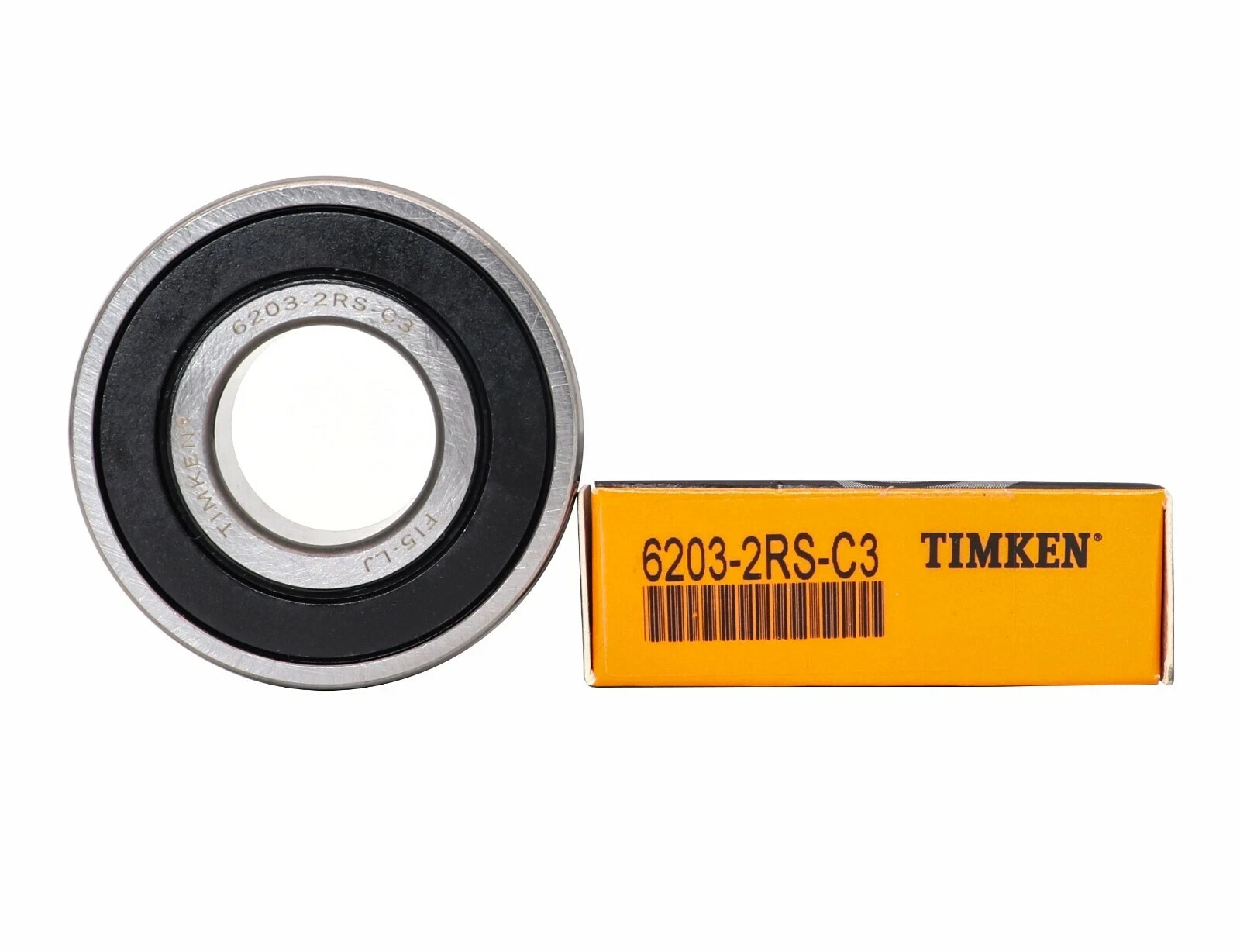 2 PACK TIMKEN 6203-2RS-C3 Double Rubber Seal Ball Bearings 17x40x12mm 6203RS