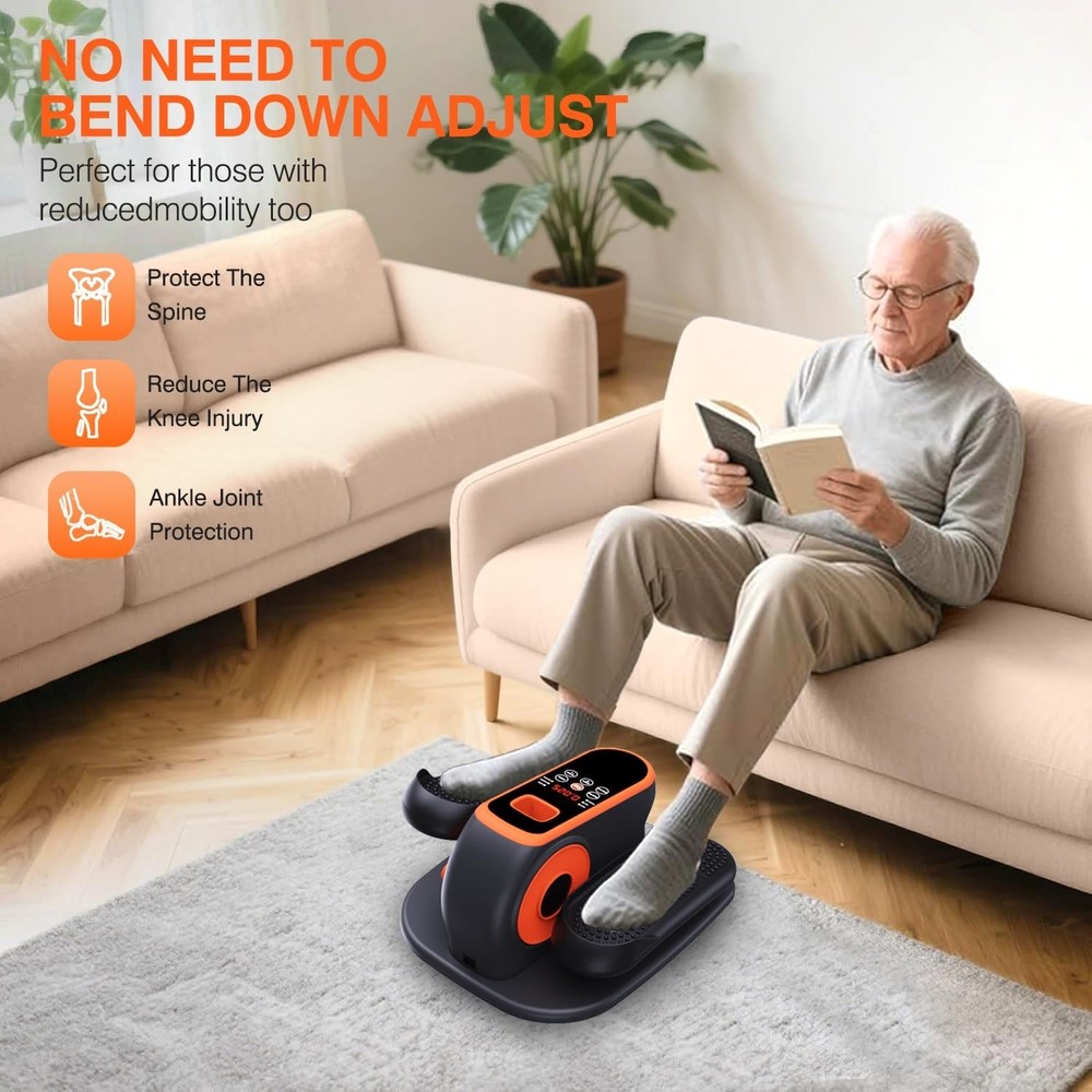 DUREXO Under Desk Elliptical Machine, Electric Leg Exerciser While Sitting fo...