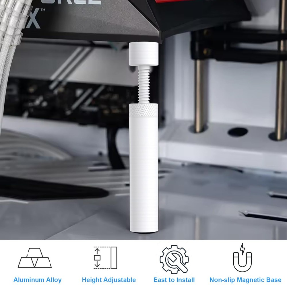 GPU Support Bracket Graphics Card Brace Anti-Sag Holder Height Large, White