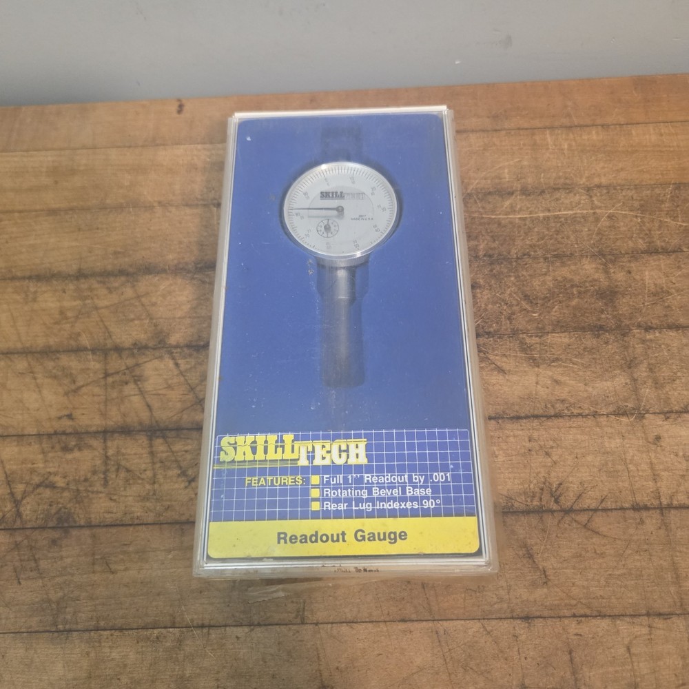 Skill Tech Dial Indicator Readout Gauge – 0–1" Range .001" Graduation USA
