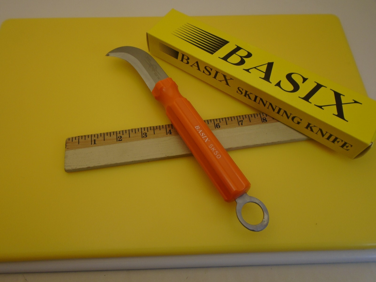 Basix Lineman Knife SK50 High Visibility Orange Handle Hang Ring New Old Stock