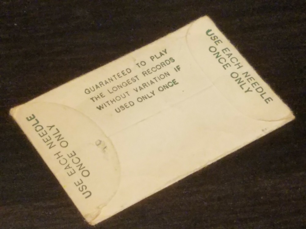 Gramophone phonograph needle packet bagshaw's brilliantone extra loud empty
