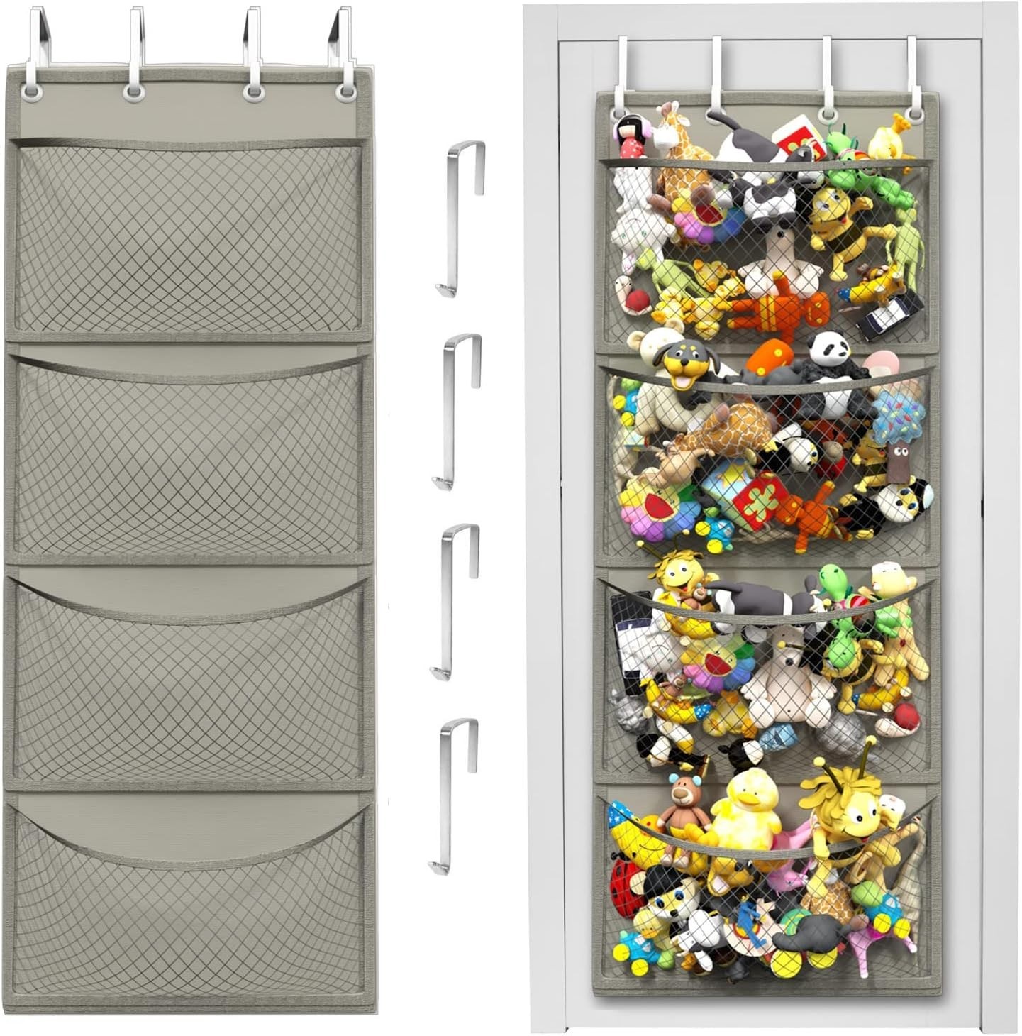 Over Door Stuffed Animal Storage for Stuffies, Baby Accessories, and Toy