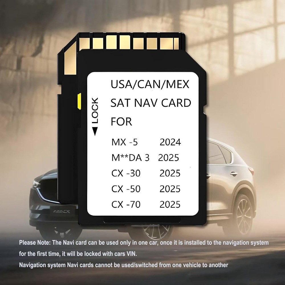 Mazda 2025-2026 Navigation Memory Card - Class 10 GPS Map Storage Solution