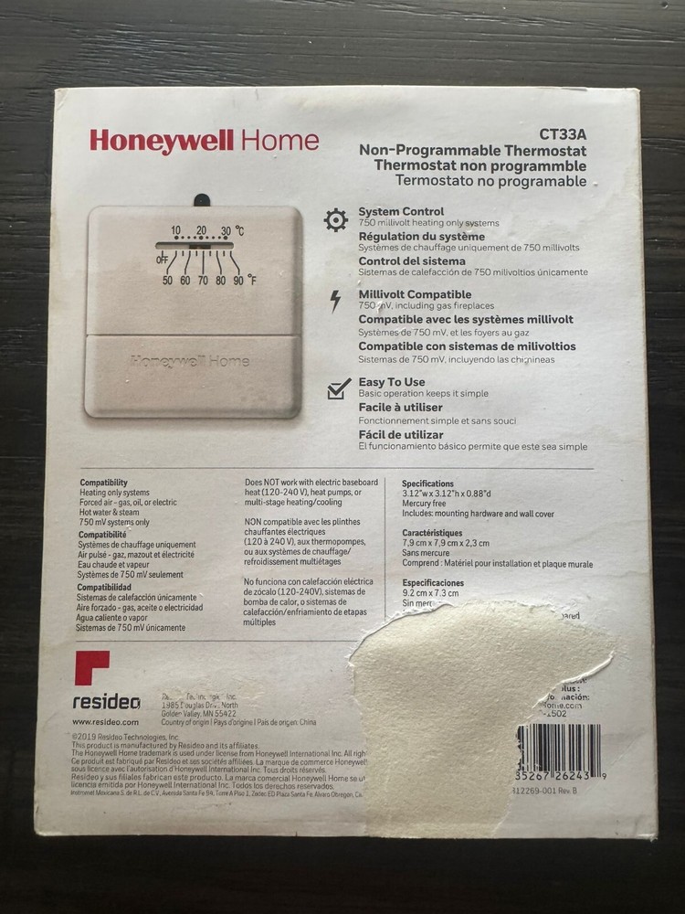 Honeywell Home CT33A Non-Programmable Thermostat