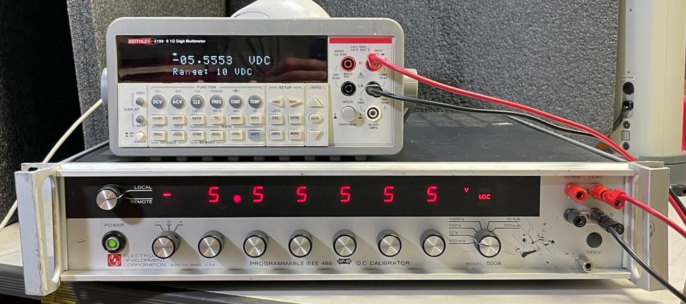 Electronic Development Corporation EDC 520A Programmable DC Calibrator w/GPIB