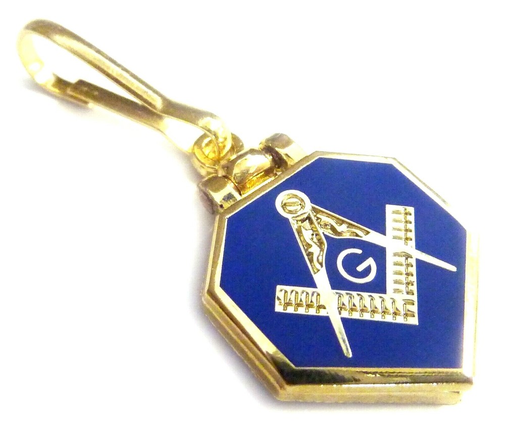 Masonic HINGE FLIP Trowel Slipper Gavel Tools Euclids Problem ZIPPER PULL CLIP