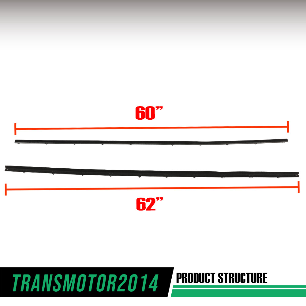 Fit For 1978-1996 Ford Bronco Tailgate Window Sweep Weatherstrip Seal Set Kit