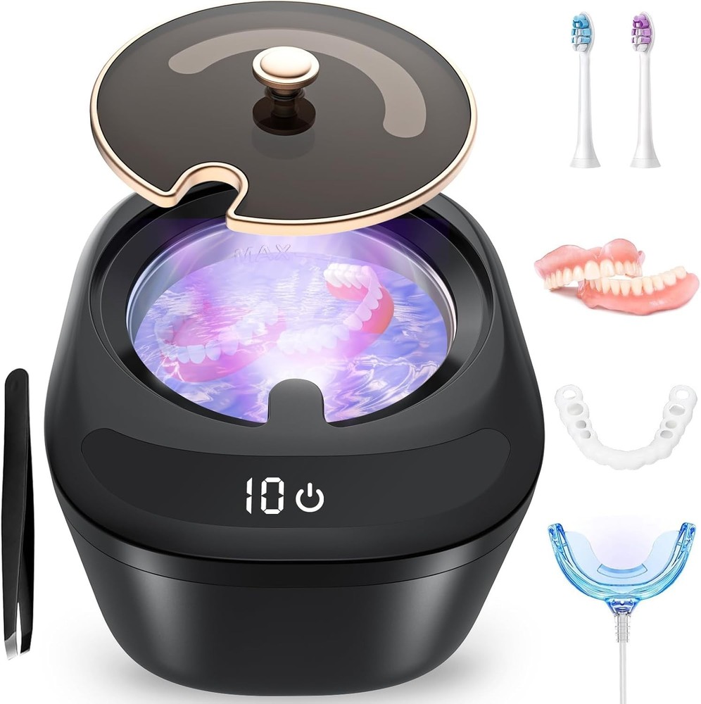 Ultrasonic Retainer Cleaner Machine - 45kHz LED Light