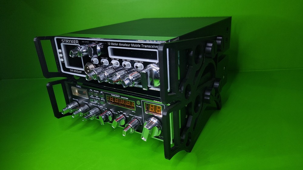 CB RADIO HANDLE STAND (DUAL) FOR VARIOUS MODELS