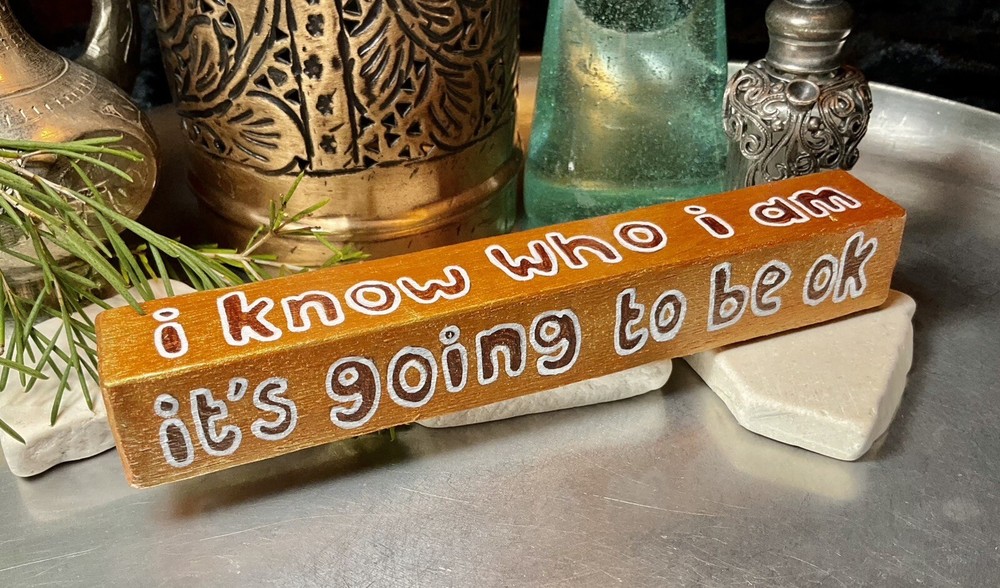 Henna Silver Handmade Painted Gift - Anam Cara Inspirational Message