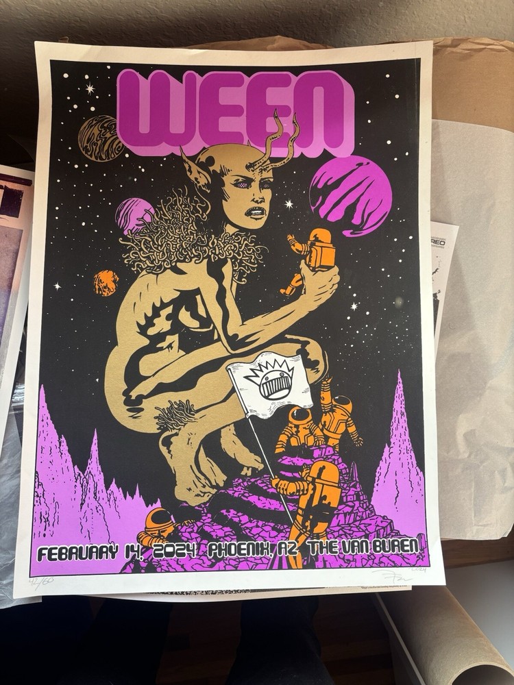 Al Gold Version Ween Poster 2/14/2024