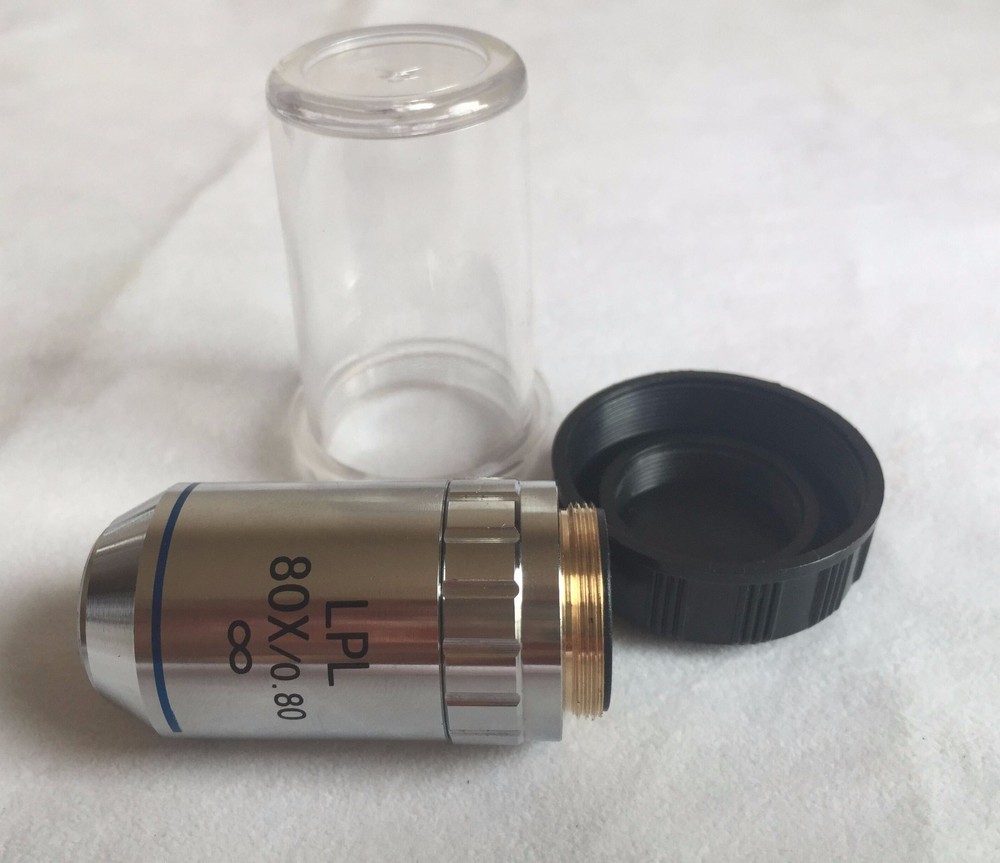 New Metallurgical Microscope INFINITY PLAN Achromatic Objective 80X Long Lens