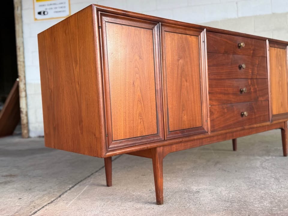 Mid-Century Modern Drexel Declaration Walnut Sideboard