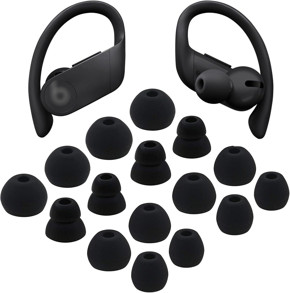 ALXCD Replacement Eartips Silicone Earbuds Buds Set Compatible with Black