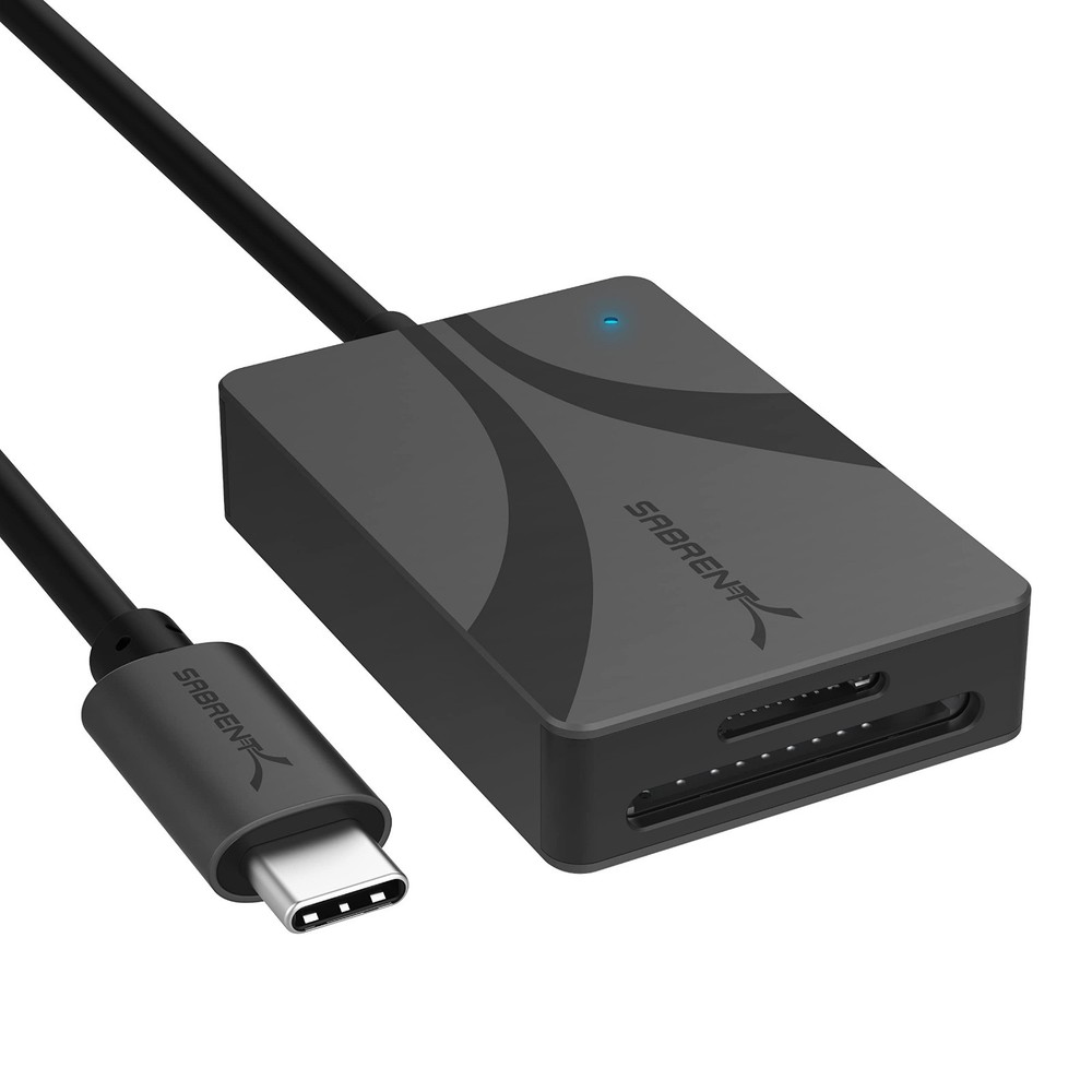USB Type-C Dual-Slot Card Reader, UHS-II SDXC & microSDXC, Fast Data Transfer