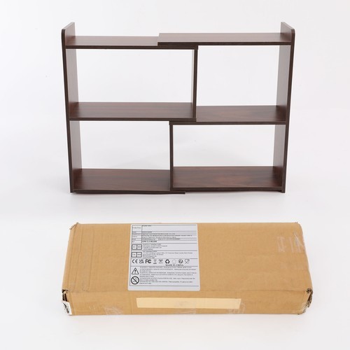 Open Storage Shelf, 3-Tier Bookcase, Retractable Storage Shelf