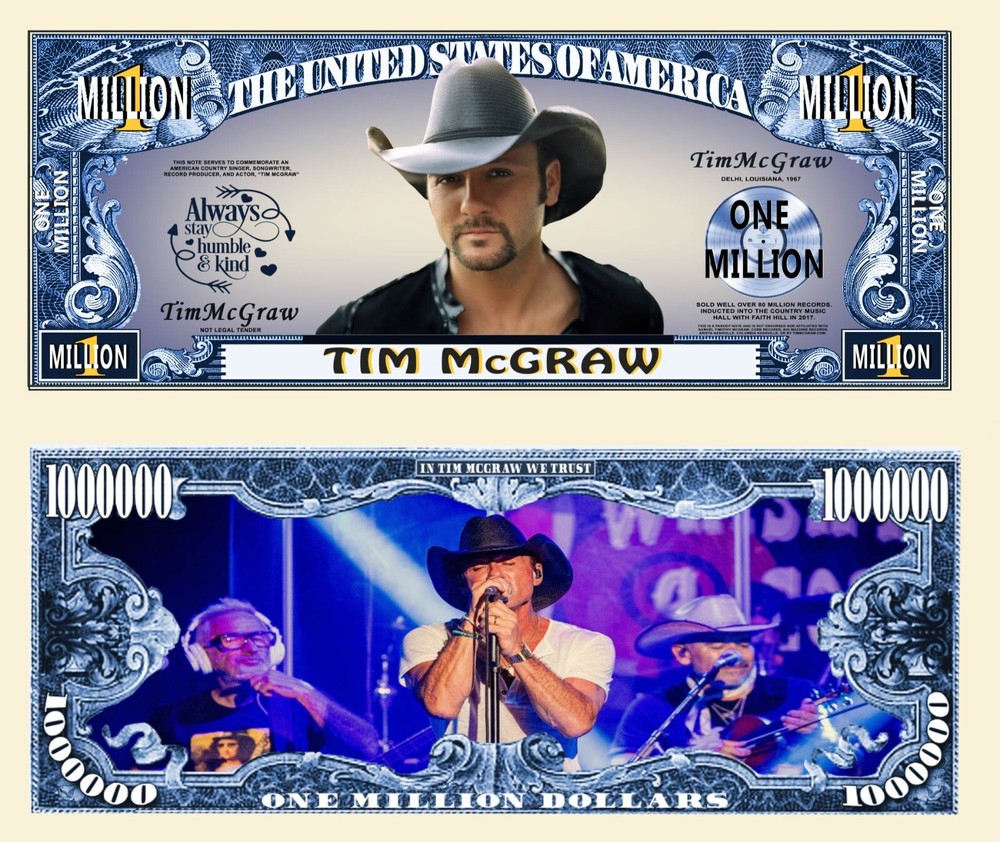 OUR TIM MCGRAW NOVELTY NOTE (25 EA)