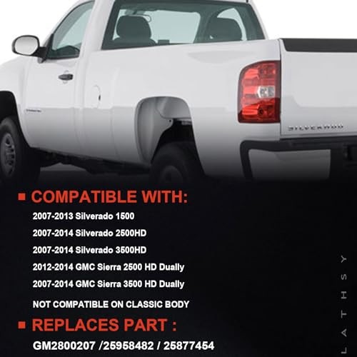 Tail Light Assembly Compatible With 2007-2013 Chevy Left Driver Side Red Border