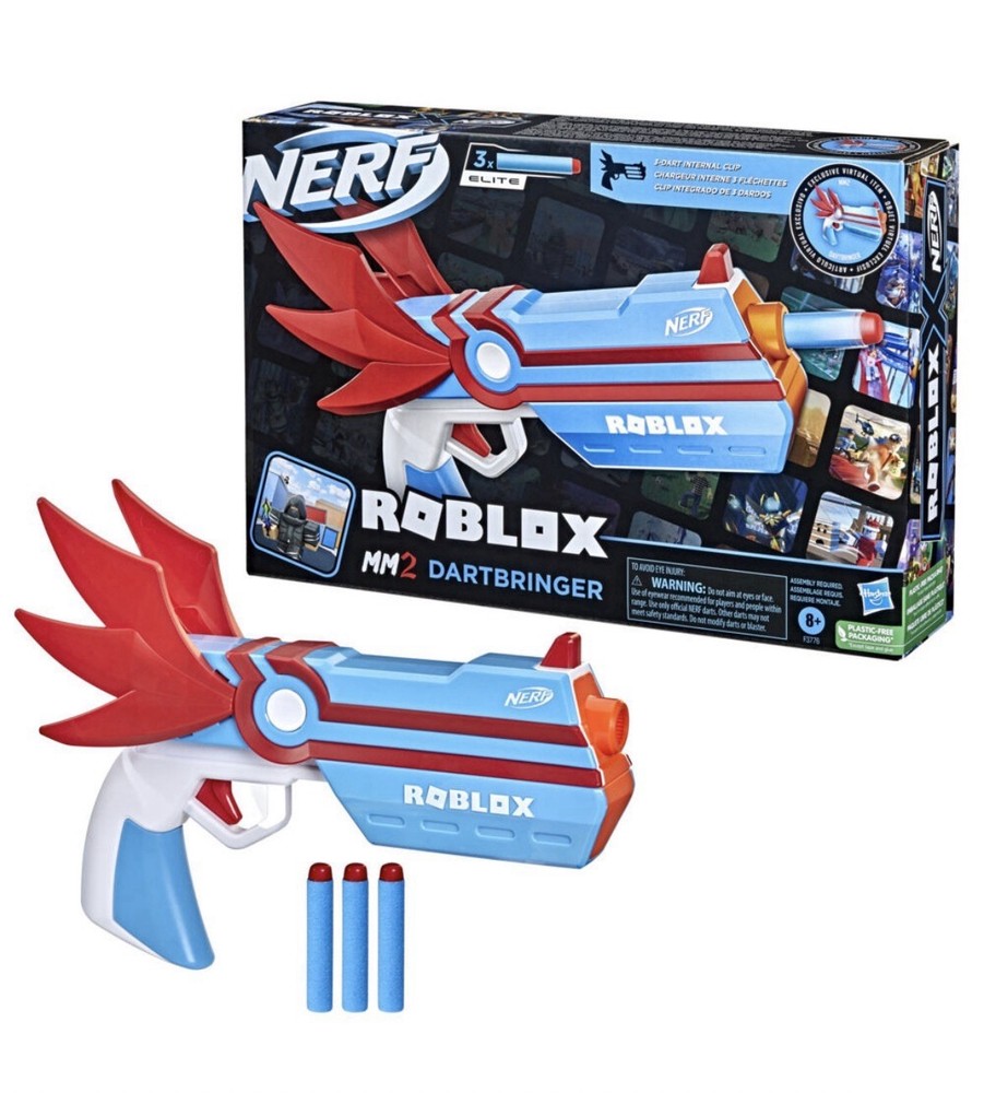 NERF Roblox MM2 Dartbringer Blaster Toy for Video Gamers - Includes Game Code