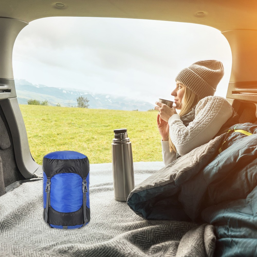 Compression Stuff Sack, 25L L Size Waterproof Sleeping Bag, Blue