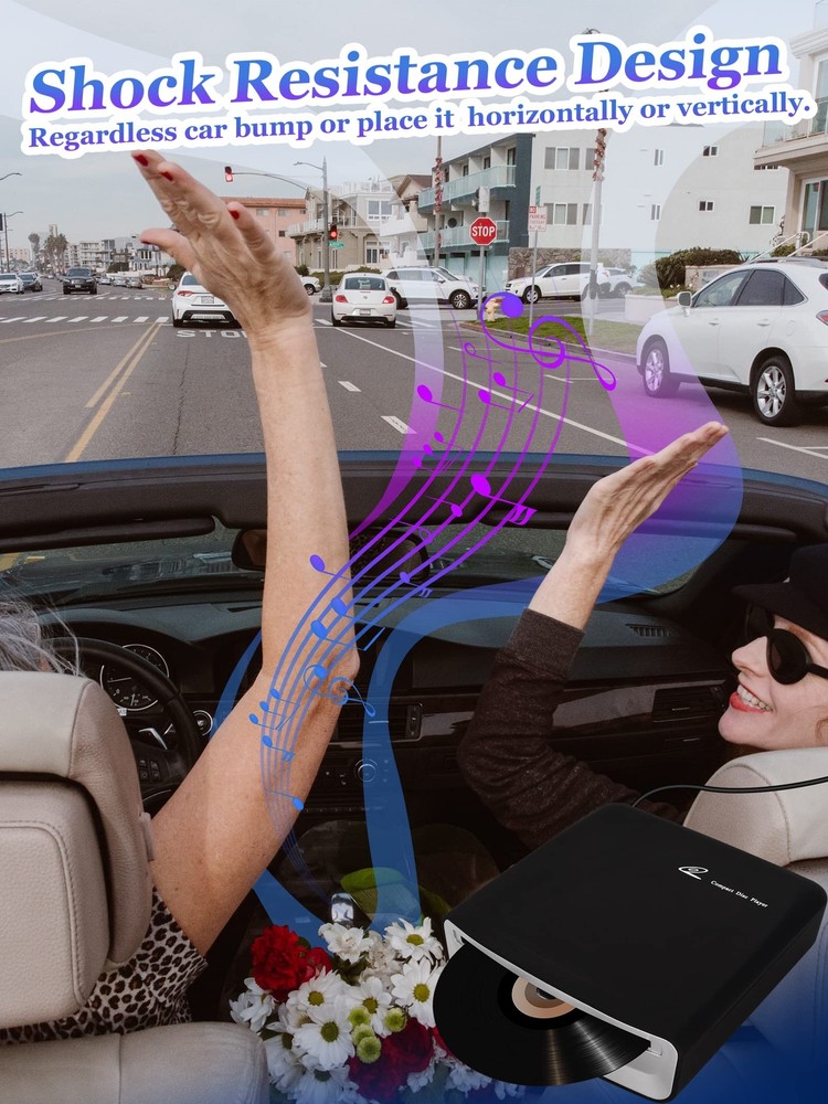 External Universal Cd Player For Car - Portable Cd Player With Extra Usb