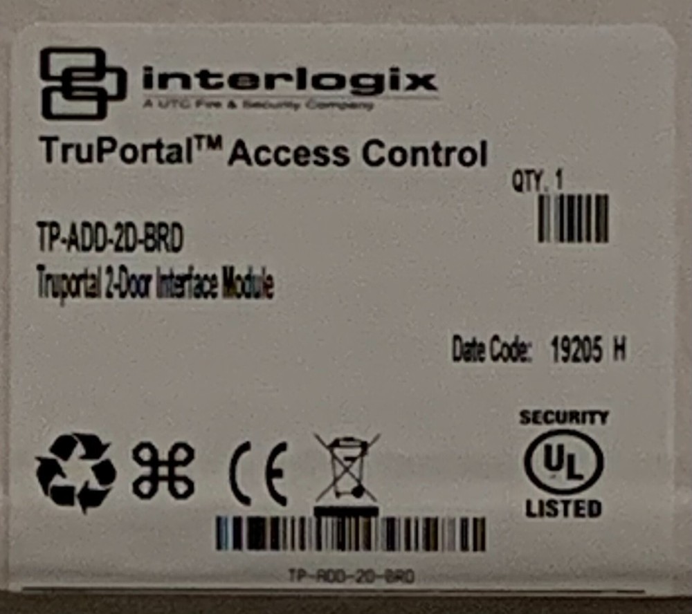 Interlogix TruPortal TP-ADD-2D-BRD Access Control 2-Door Interface Module