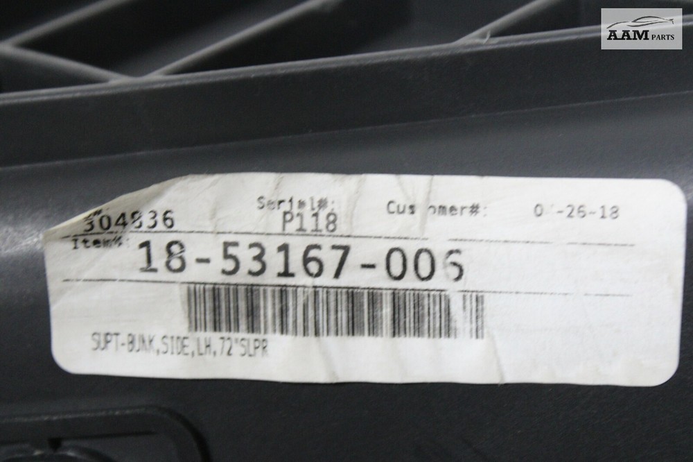 2018-2024 FREIGHTLINER CASCADIA REAR LEFT SIDE SLEEPER BLUNK PAN SUPPORT OEM