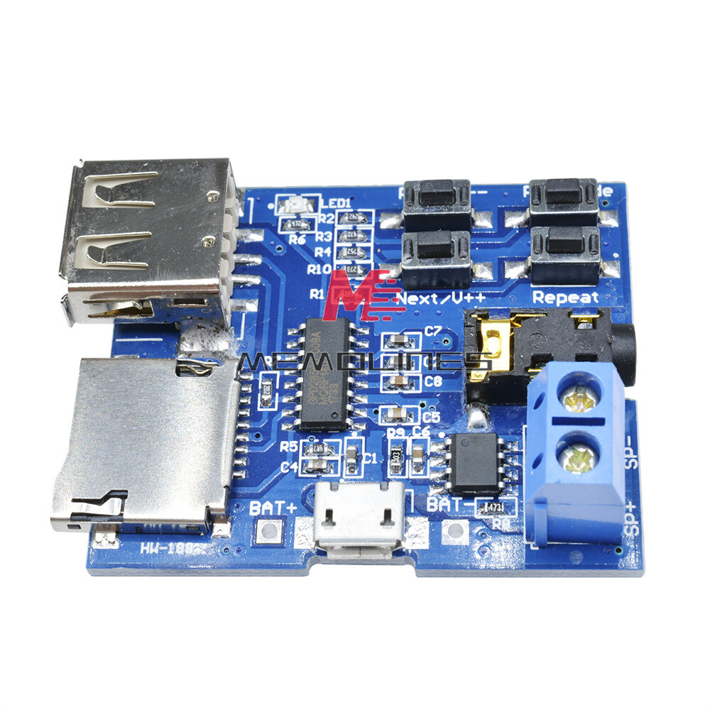 TF Card U-disk MP3 Format Decoder Board Amplifier Decoding Audio Player Module