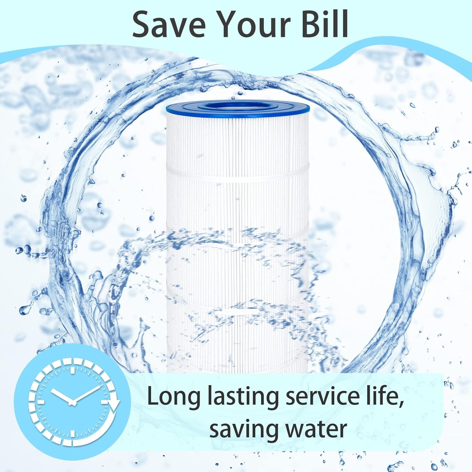 PA120 Pool Filter Replacement For Hayward C1200 CX1200RE, Unicel C-8412 FC-1293