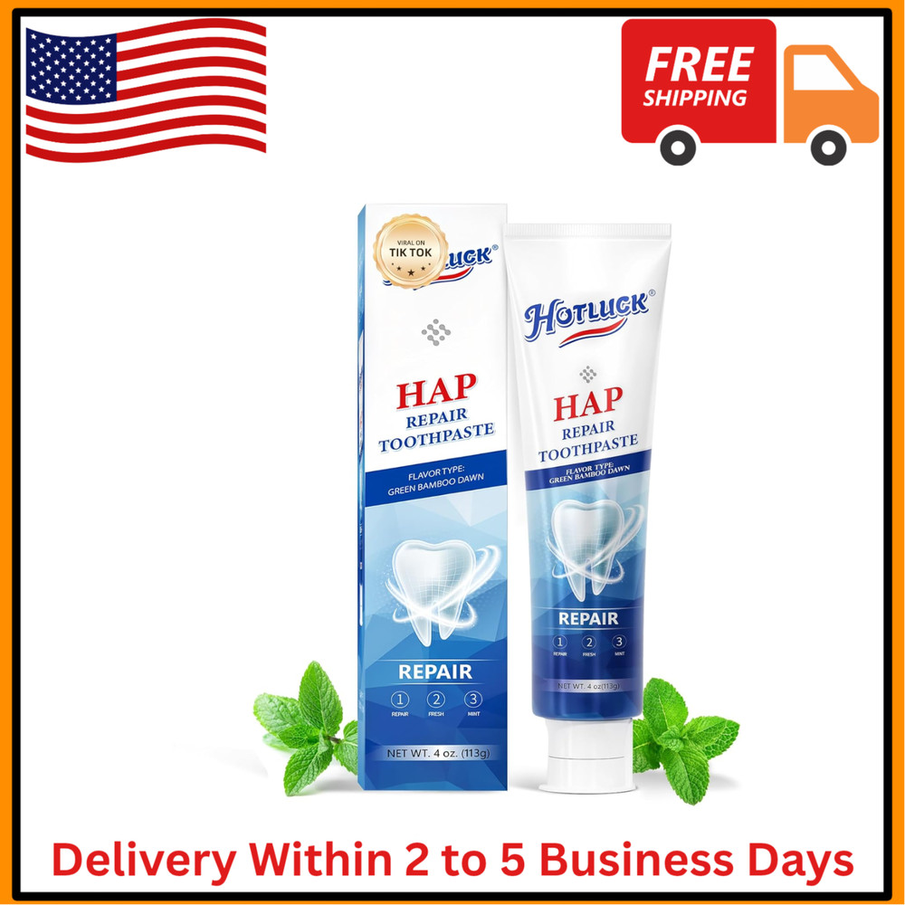 Hotluck HAP Fluoride Free Toothpaste，Nano Hydroxyapatite Toothpaste，Enamel Re...