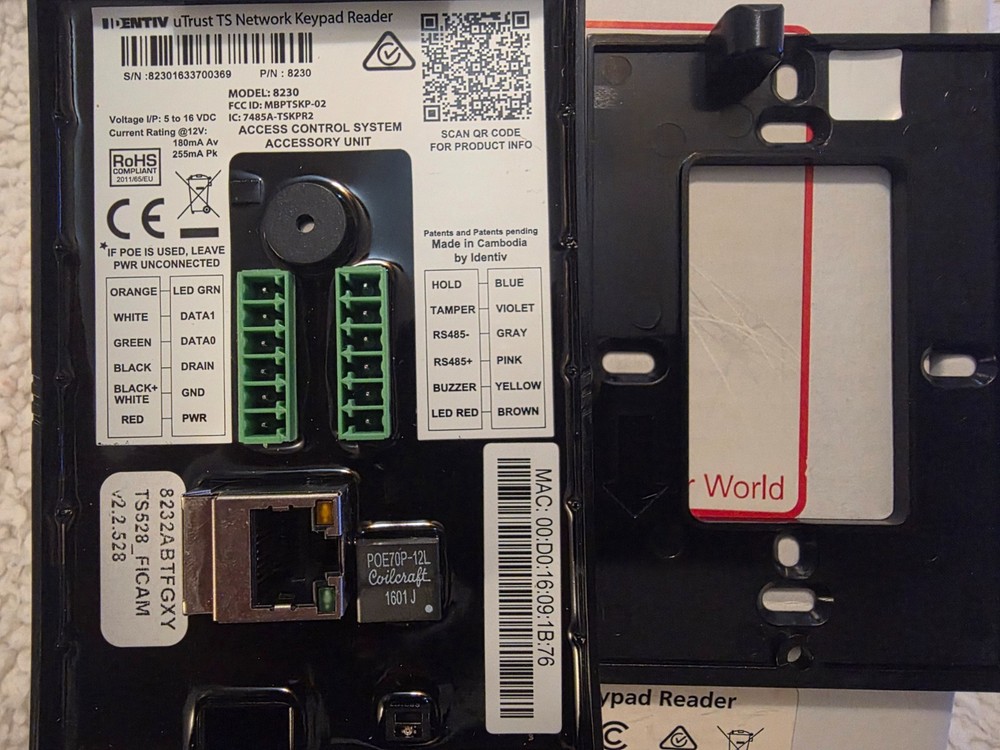 Identiv uTrust TS Wall Switch Keypad Reader (A-13)
