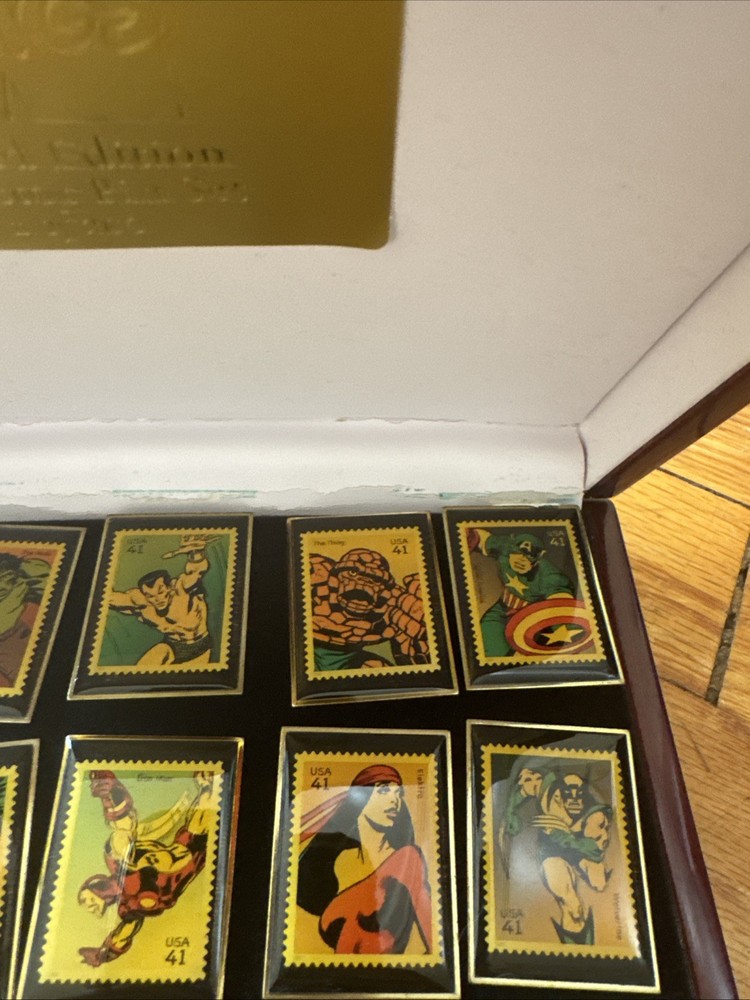 Marvel Comics Limited Edition Stamp Pin Collection 1/200