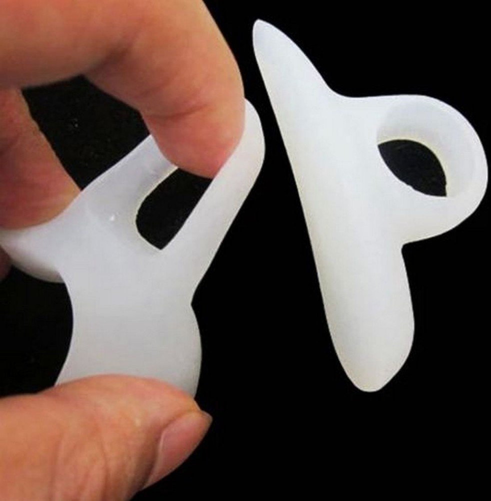 Combo Pack - 2 Soft Silicone Gel Claw Hammer and 2 Single Toe Loop Correctors