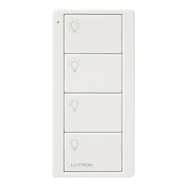 Lutron PJ2-4B-GWH-L31 PICO KEYPAD 4 BUTTON WHITE Scene Control Fast Shipping