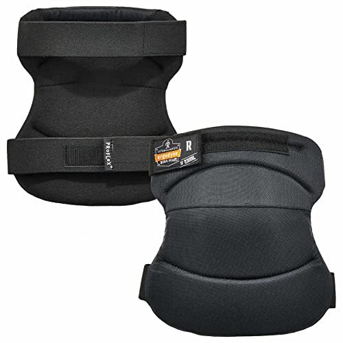 ProFlex 230HL Wide Soft Cap Knee Pad, Black Hook & Loop Closure