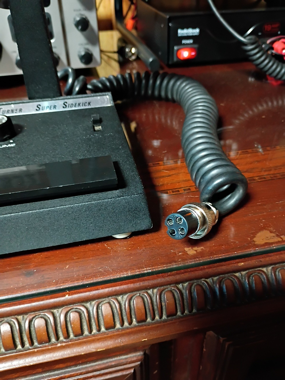 Vtg Turner Super Sidekick Desk Microphone