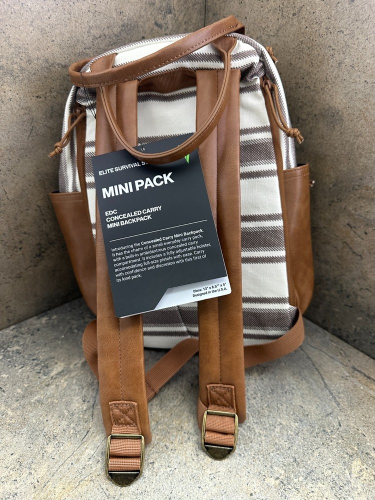 Elite Survival CCW Mini Backpack 8035-ST Concealment Backpack Striped