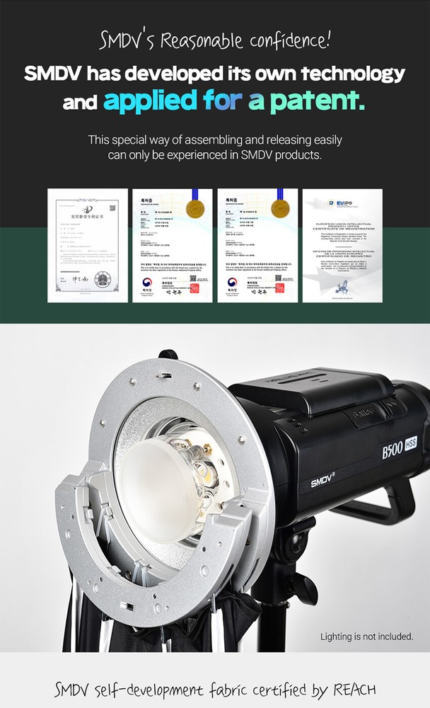 SMDV SPEED-BOX FLIP44PRO Quick Soft Diffuser f/ Bowens Elinchrom Profoto Strobe